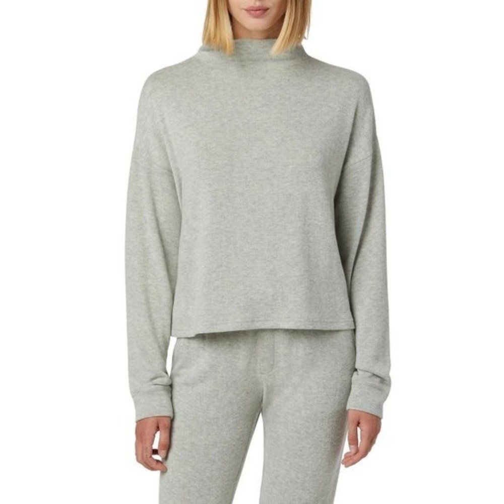 HUDSON JEANS Hudson Mock Neck Sweatshirt Light Oatmeal - Medium
